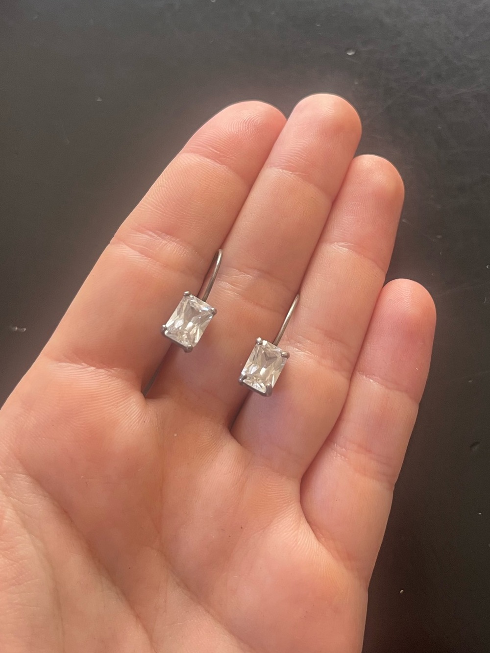 Cubic Zirconia Drop Earrings